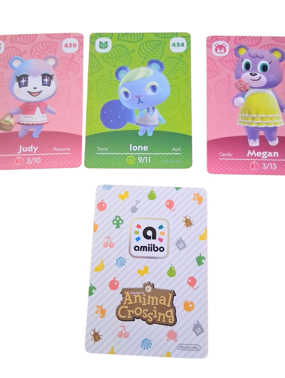 Judy Amiibo Cards Animal Crossing Nintendo 3 PC Set Women Girls Men Boys Teen